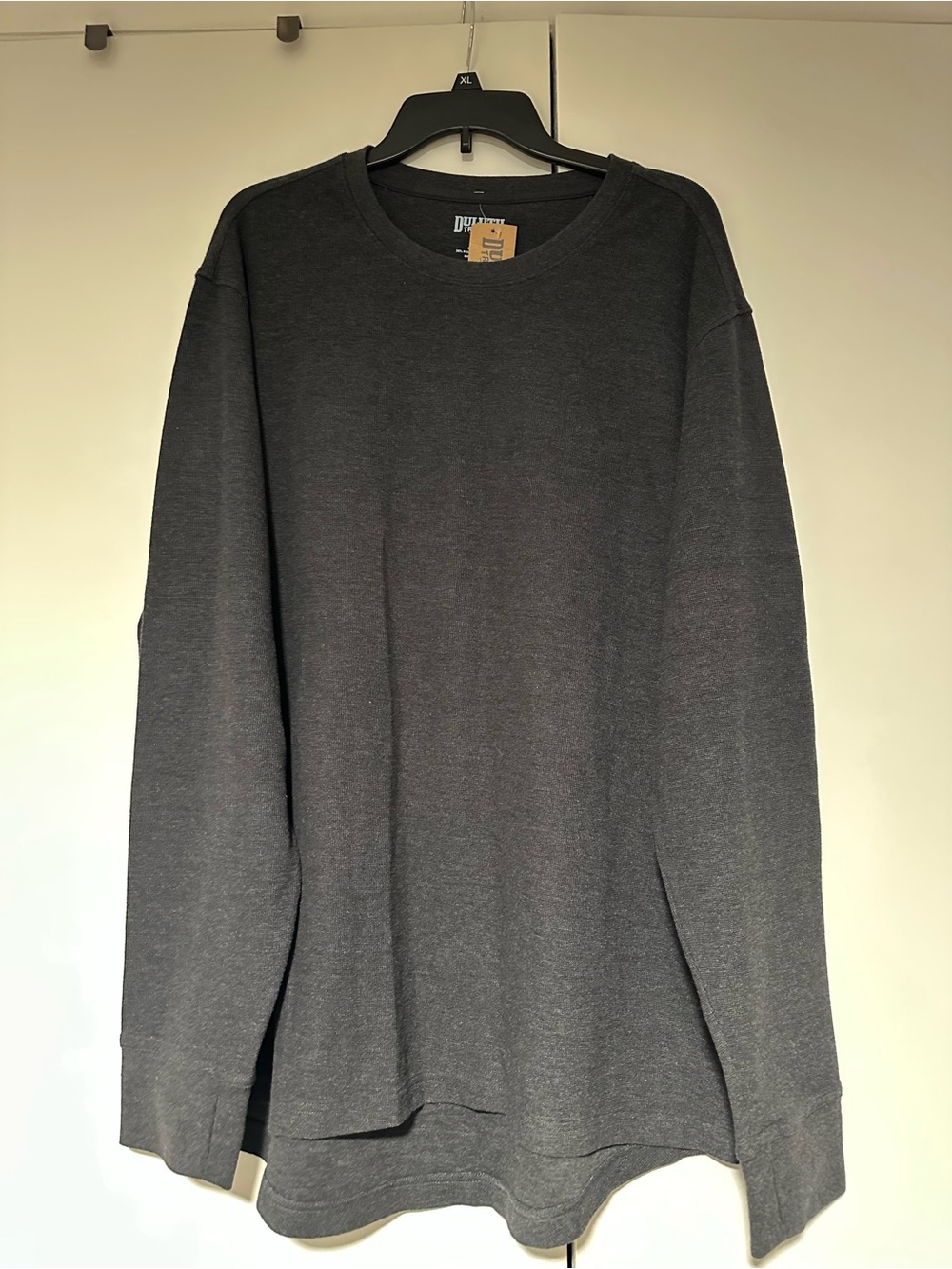 Duluth Trading Co Charcoal Crewneck Long Sleeve Shirt